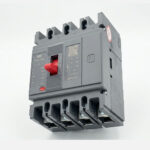 4 Pole MCCB Circuit Breaker Gray - Image 2