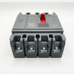 4 Pole MCCB Circuit Breaker Gray - Image 3